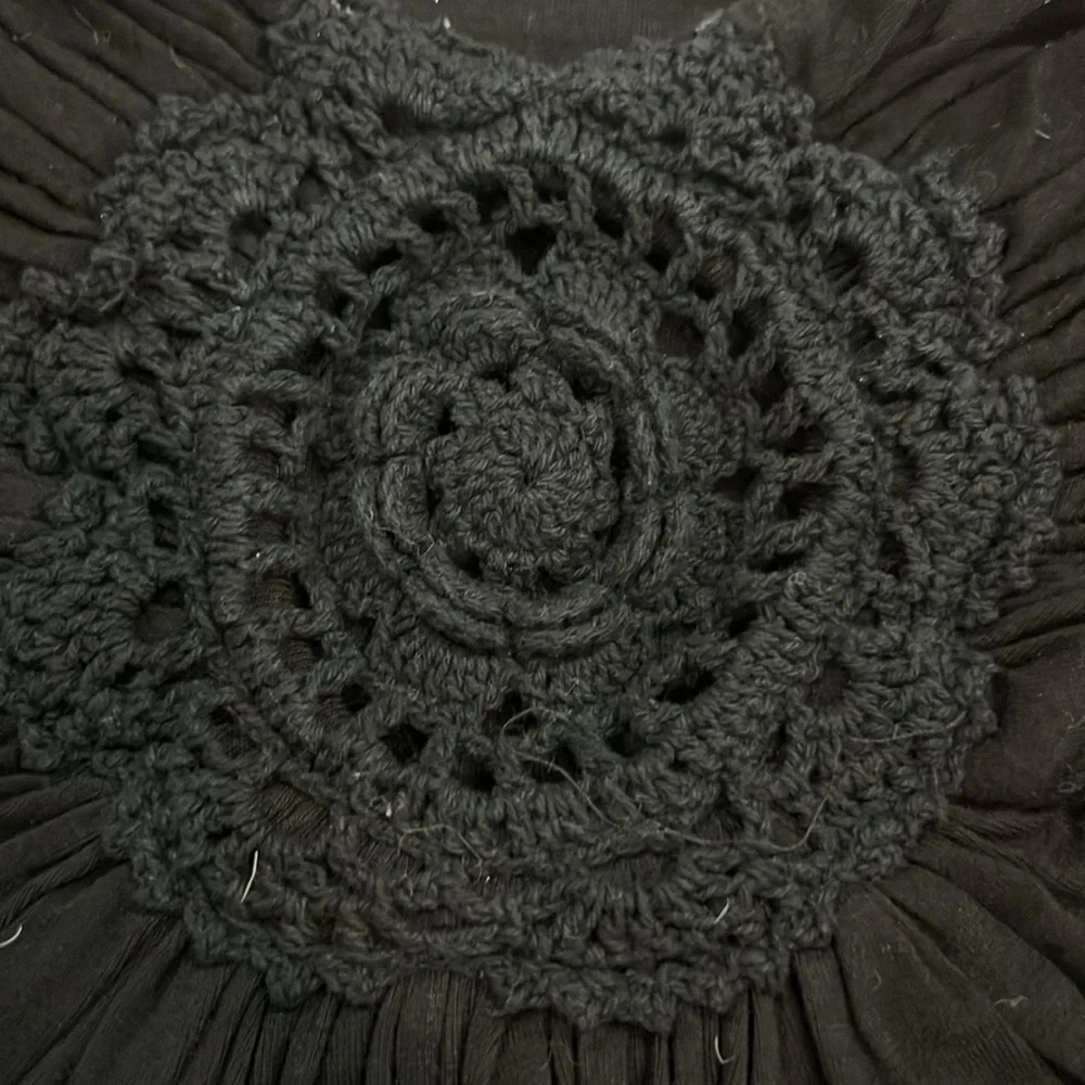 Sky Black Strapless toowith Crochet Detail - Picture 7 of 7